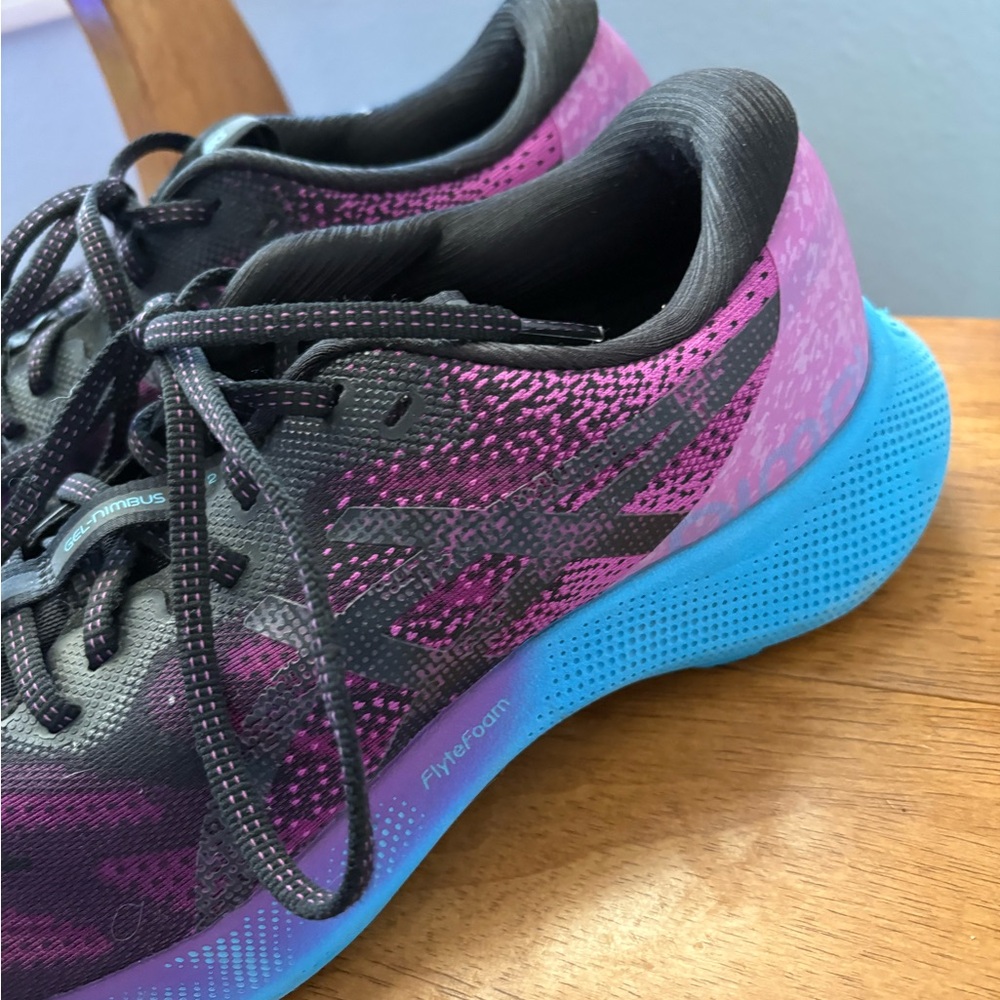 Women’s Asics Gel-Nimbus Lite 2 Purple/Black Running Shoes Sneakers Size 12 - Picture 3 of 5